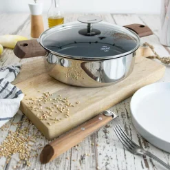 Sauteuses, Tajines Et Wok>Camif CRISTEL Sauteuse Exceliss 28 cm avec couvercle Mutine Amovible