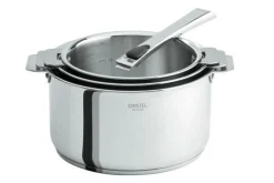 Casseroles>Camif CRISTEL Set 3 casseroles 16/18/20 cm Casteline Amovible avec poignée inox