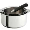 Casseroles>Camif CRISTEL Set 3 casseroles Mutine avec poignée amovible noire