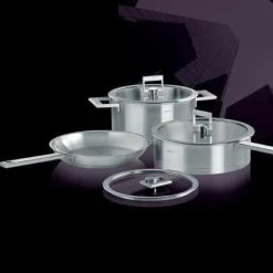 Casseroles>Camif CRISTEL Set de 3 casseroles 16/18/20 cm Strate Fixe