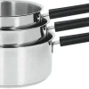 Casseroles>Camif CRISTEL Série de 3 casseroles Mutine 2 fixe avec poignée Bakelite noire