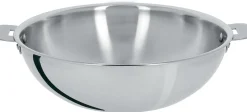 Sauteuses, Tajines Et Wok>Camif CRISTEL Wok inox 28 cm Casteline amovible