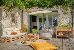 Parasols>Camif DOPPLER Parasol Rectangulaire 230 x 190 cm Sunline en Acier - Beige Nature