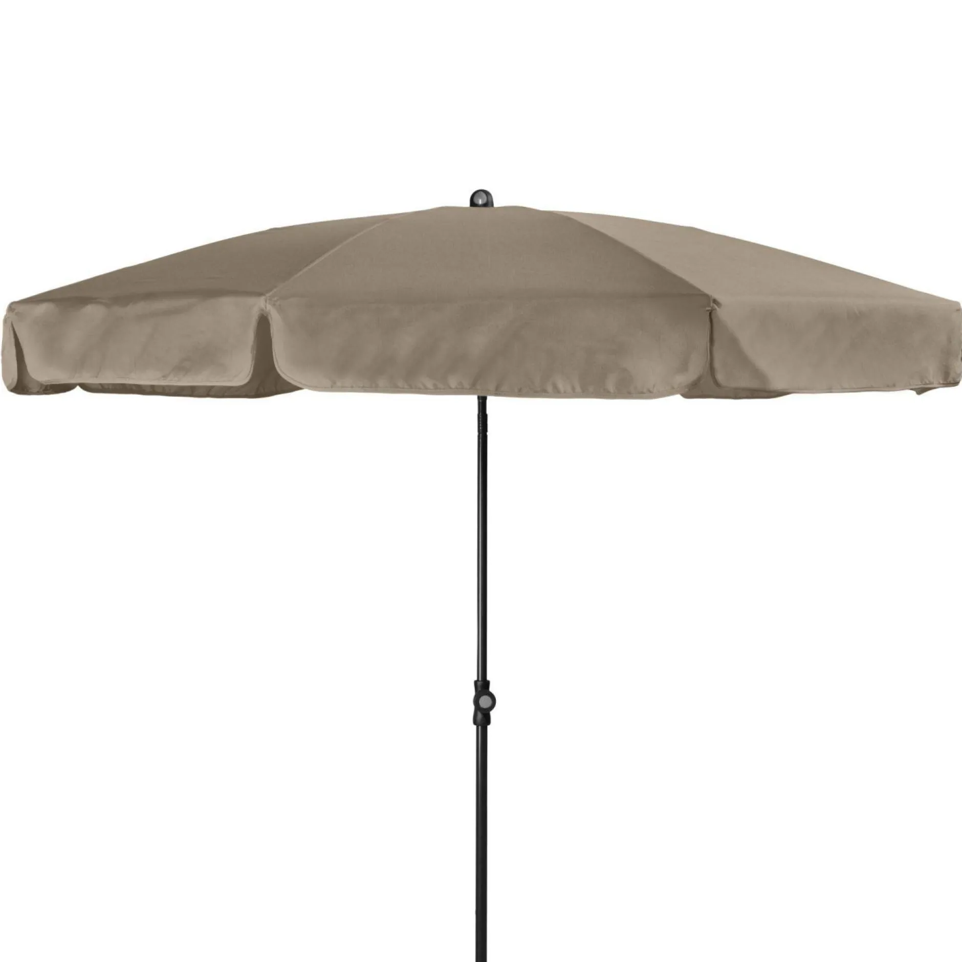 Parasols>Camif DOPPLER Parasol Rond ⌀ 200 cm Sunline en Acier - Taupe