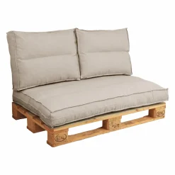 Poufs, Poires Et Coussins De Sol|Poufs, Poires Et Coussins De Sol>Camif Dossier coussin palette recyclé Heva - Sable