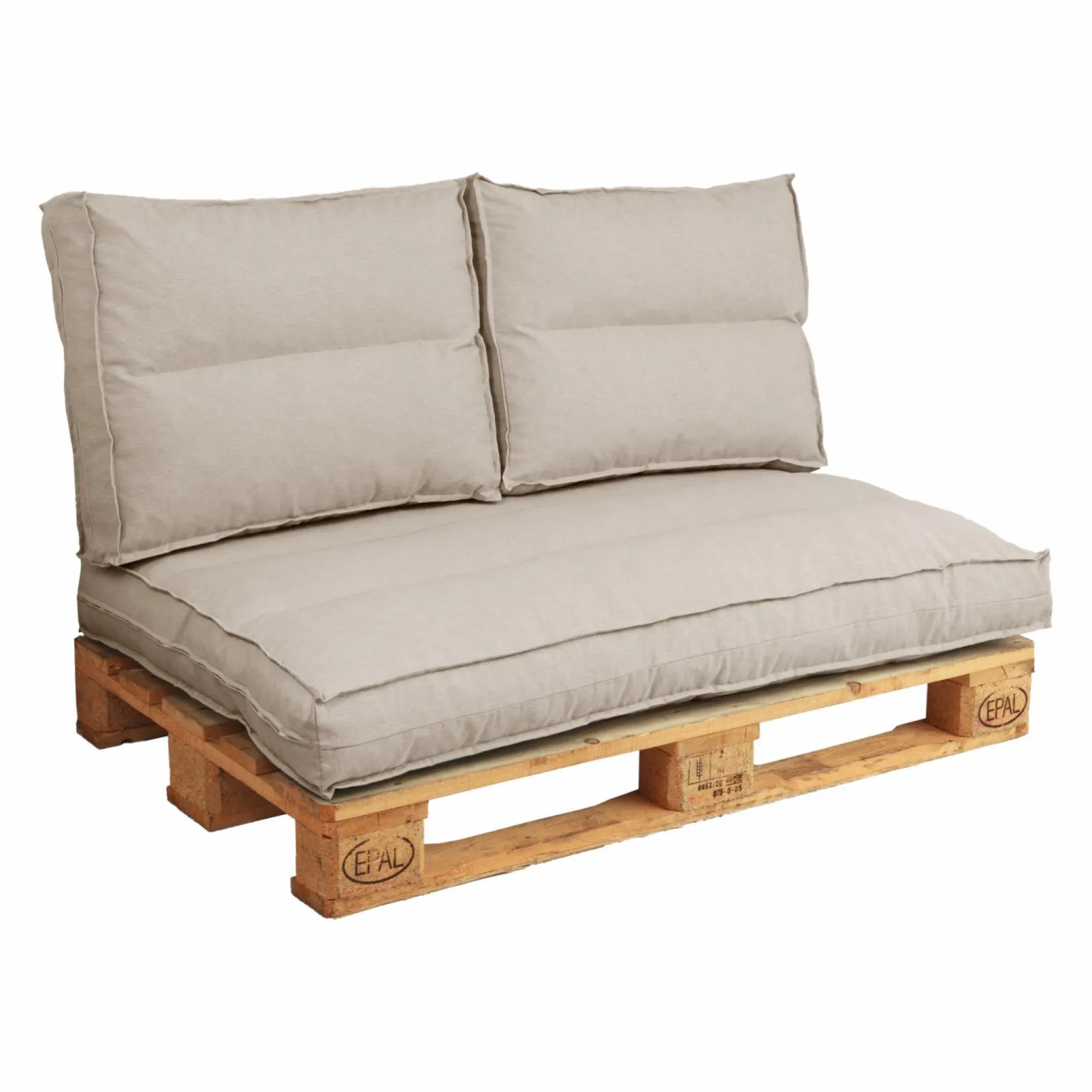 Poufs, Poires Et Coussins De Sol|Poufs, Poires Et Coussins De Sol>Camif Dossier coussin palette recyclé Heva - Sable
