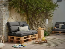 Poufs, Poires Et Coussins De Sol|Poufs, Poires Et Coussins De Sol>Camif Dossier coussin palette recyclé Heva - Anthracite