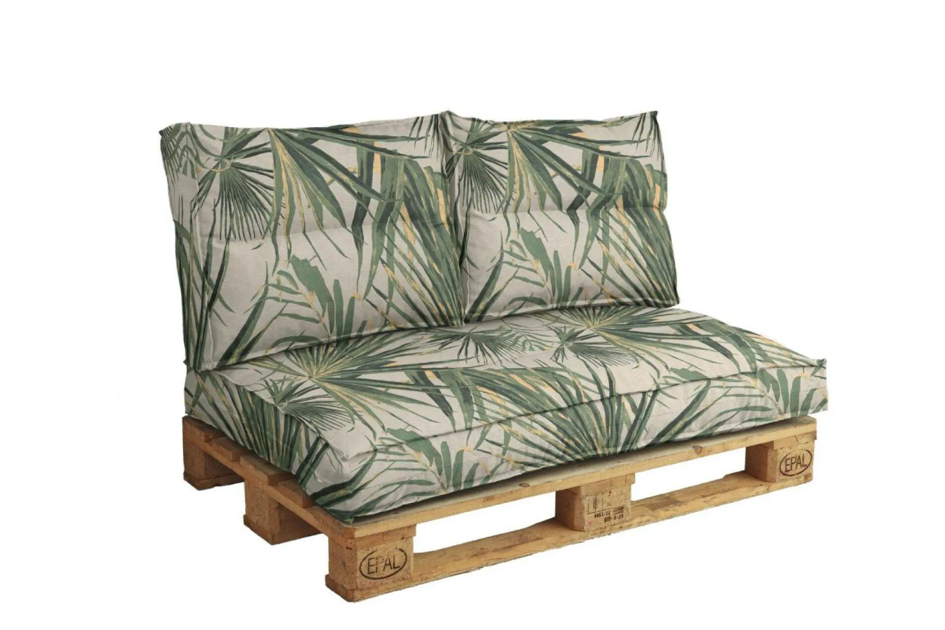 Poufs, Poires Et Coussins De Sol|Poufs, Poires Et Coussins De Sol>Camif Dossier coussin palette recyclé Heva - Jungle
