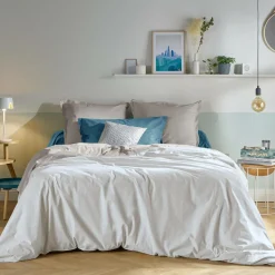 Draps>Camif Drap coton bio Fil & Sens - Blanc - 180 x 290 cm