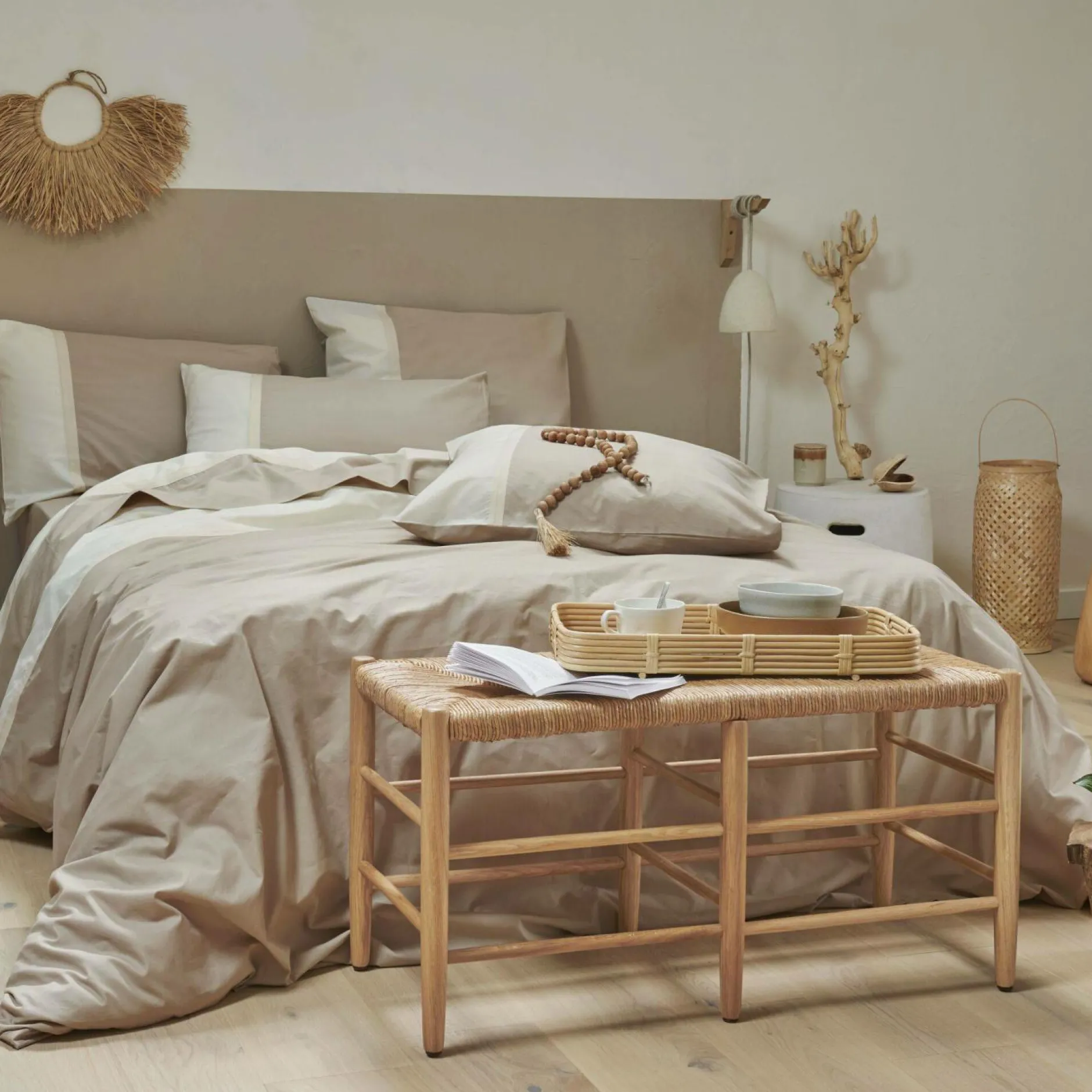 Draps Housse>Camif Drap housse coton bio Rhea - 140 x 190 cm
