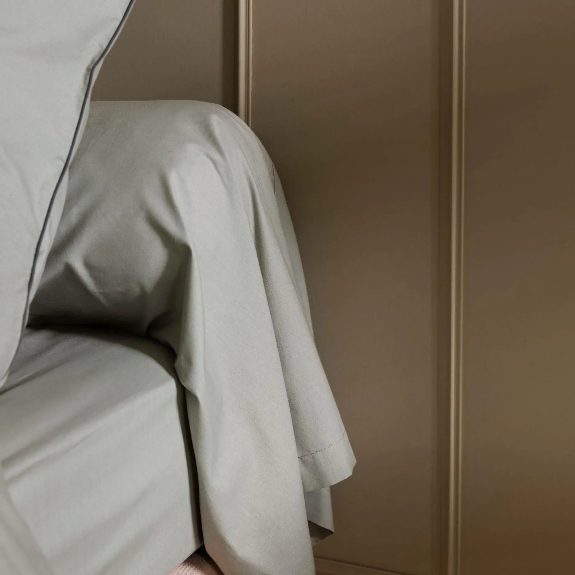 Draps Housse>Camif Drap housse coton bio Thaïs - - 140 x 190 cm Bronze