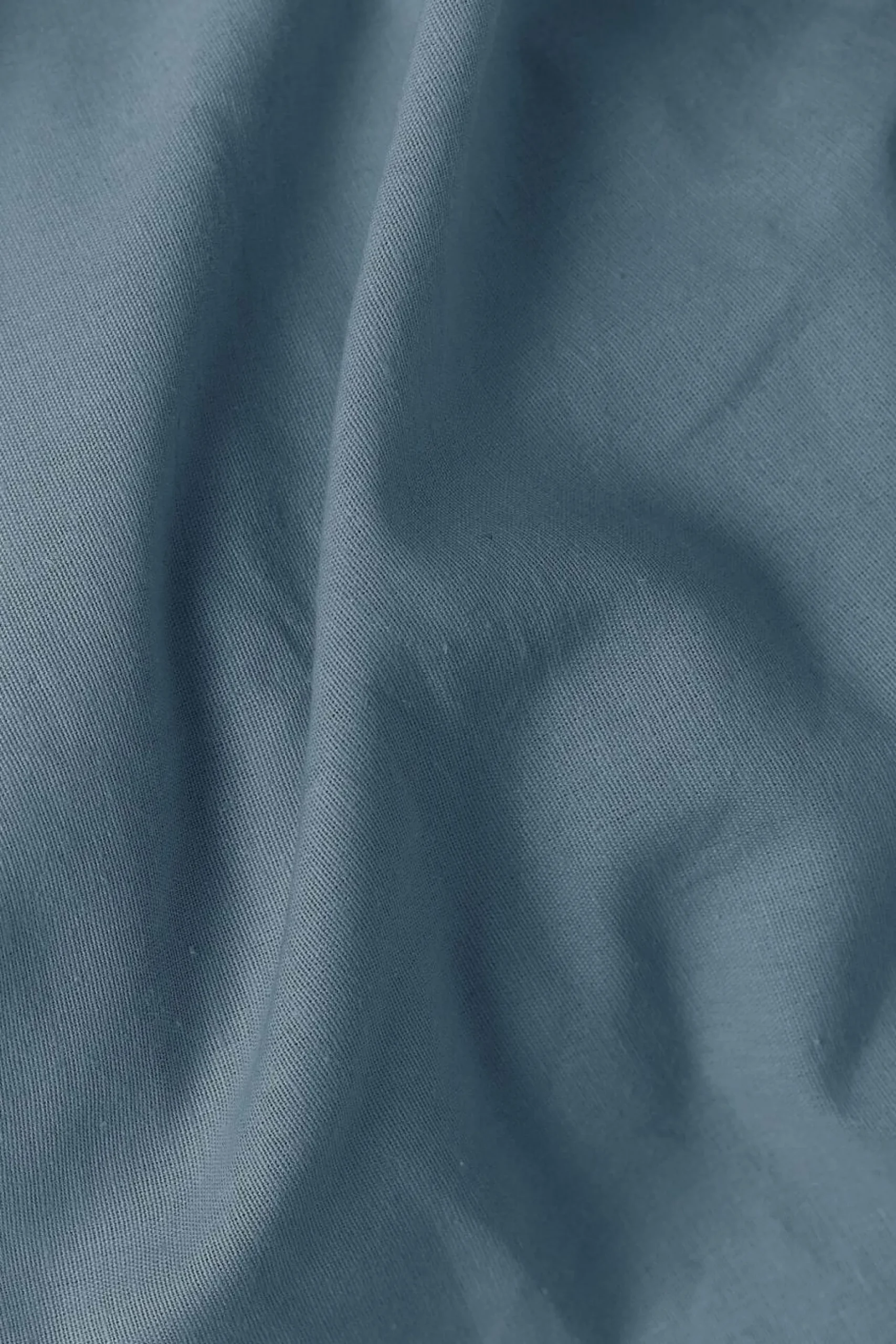 Draps Housse>Camif Drap housse coton lin Valentine - - 140 x 190 cm Bleu Gris