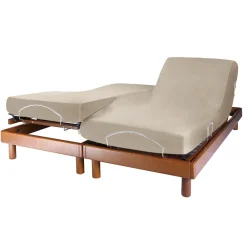 Draps Housse>Camif Drap housse lit de relaxation coton bio Fil & Sens - - 2 x 70 x 190 cm Lin