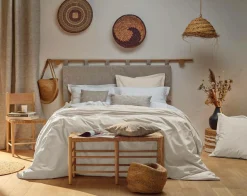 Draps>Camif Drap percale bio Elise - - 240 x 300 cm Galuchat