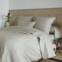 Draps>Camif Drap plat coton bio Thaïs - - 270 x 300 cm Bronze