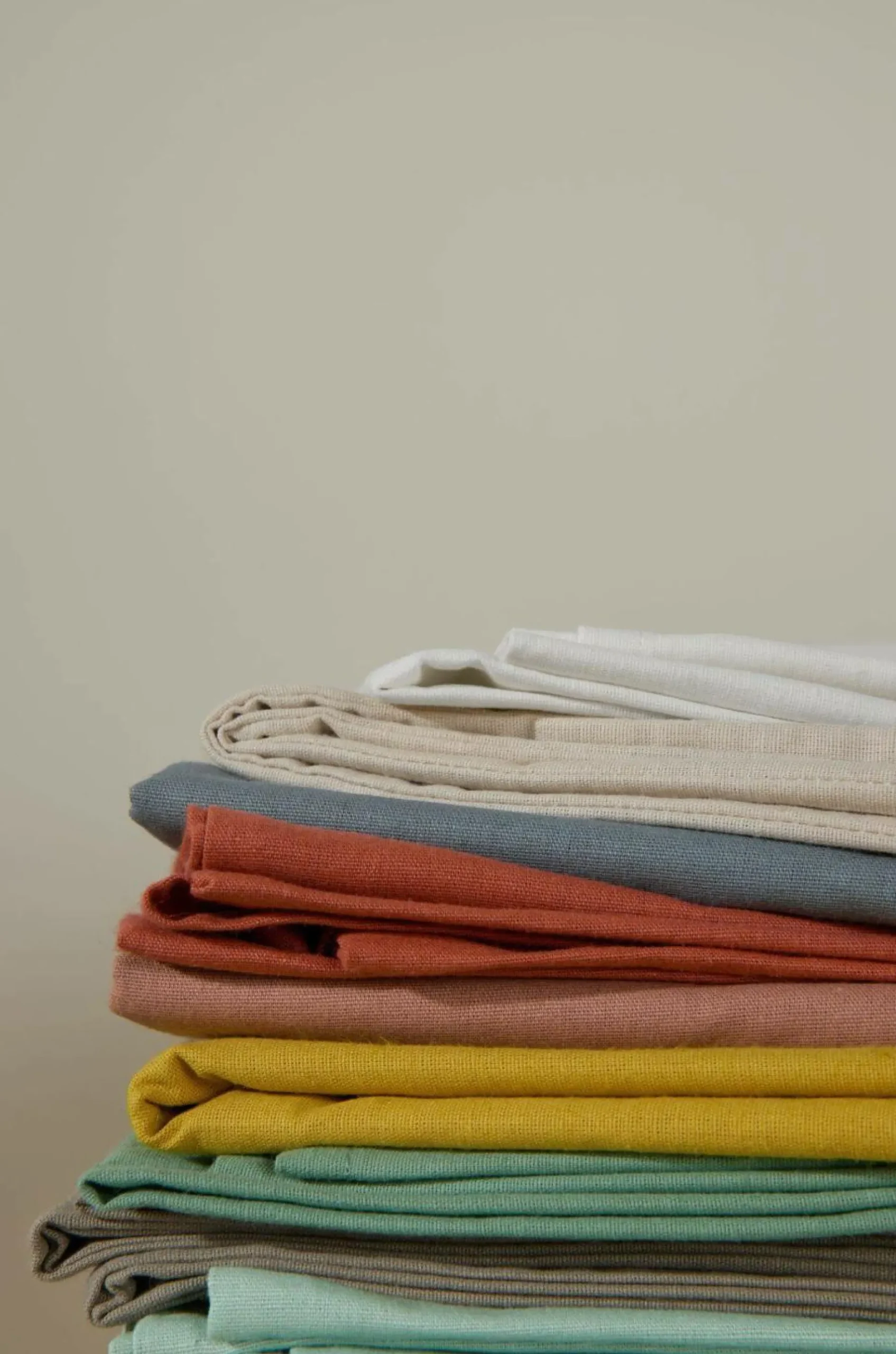 Draps>Camif Drap plat coton lin Valentine - - 240 x 300 cm Pêche de Vigne