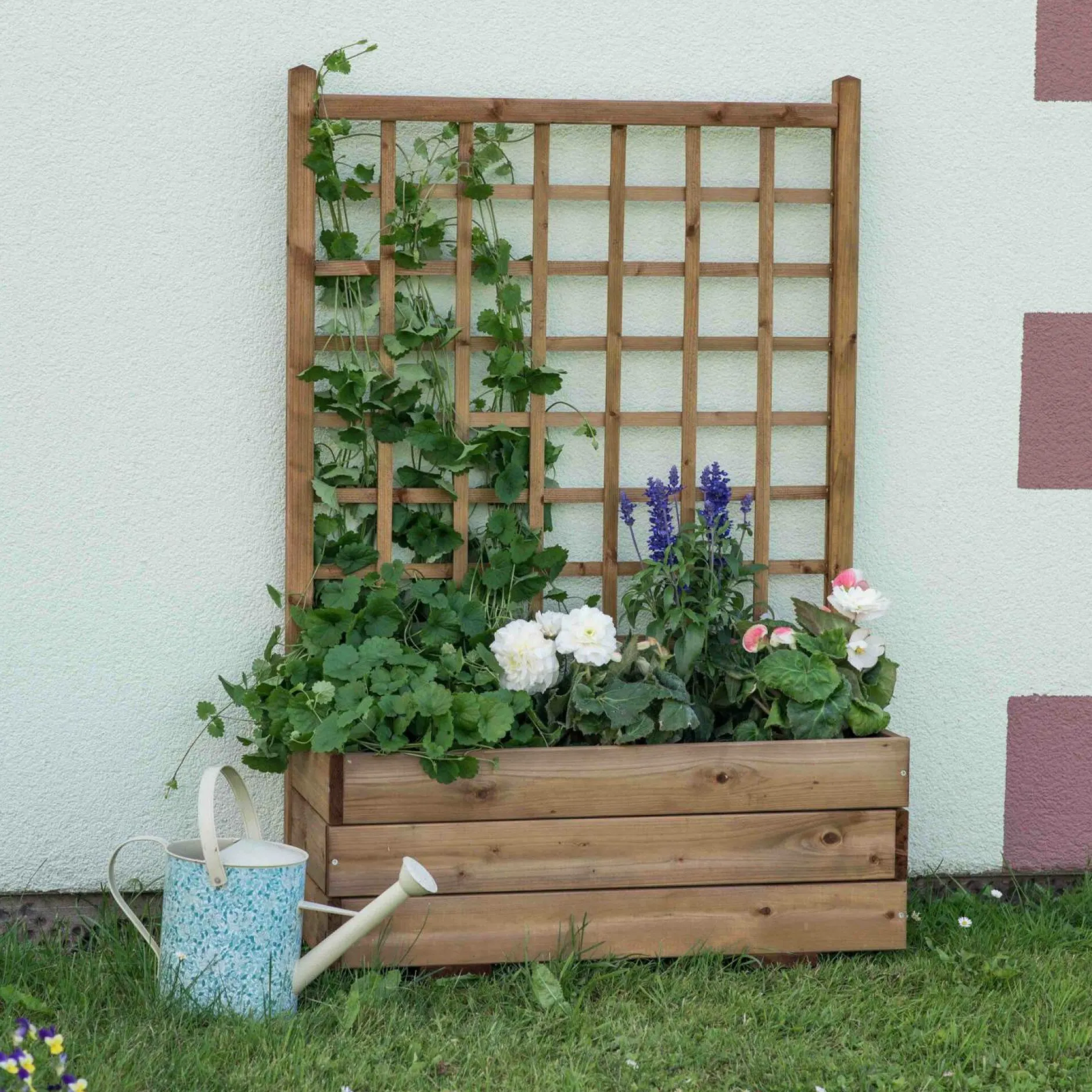 Pots Et Jardinières>Camif EKJU Jardinière avec Trellis en Bois Elsie