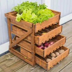 Carrés De Potager|Meubles De Rangement Cuisine>Camif EKJU Légumier en Bois Edison