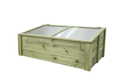 Carrés De Potager>Camif EKJU Serre à Poser 60 x 100 cm en Bois et Plexiglass