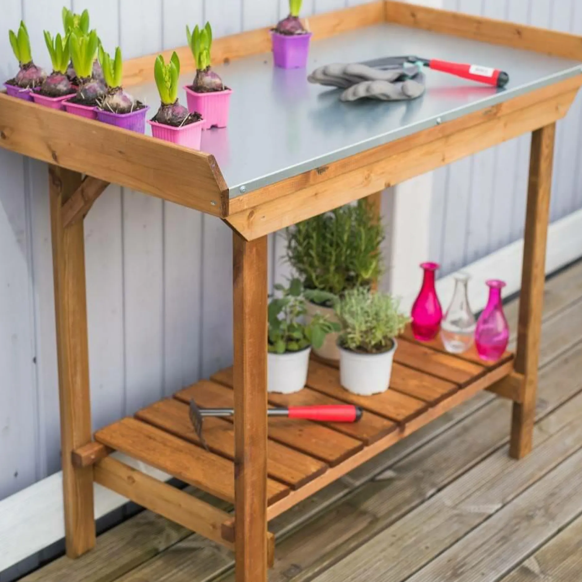 Carrés De Potager>Camif EKJU Table de Rempotage en Bois Edna