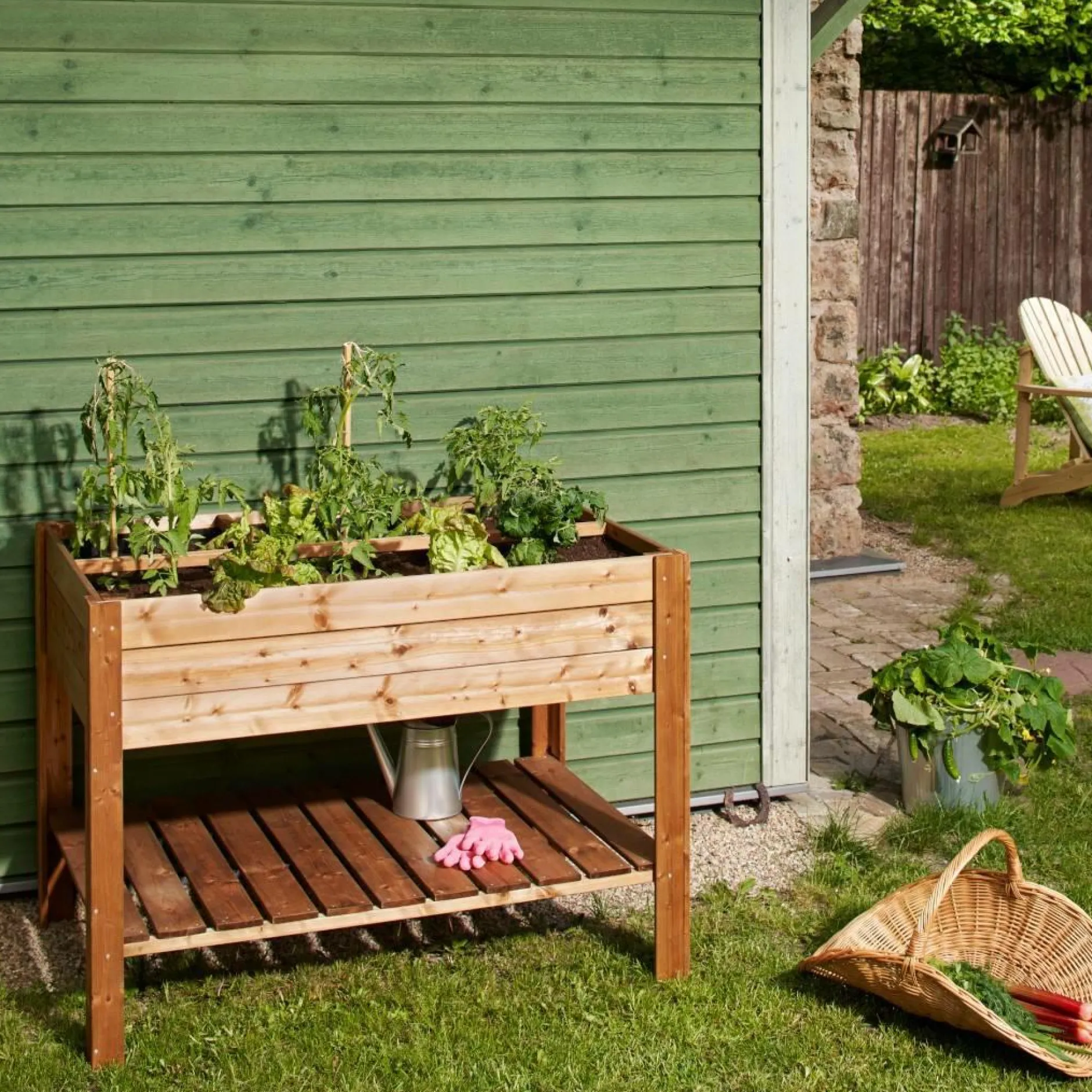 Carrés De Potager>Camif EKJU Table Potagère sur Pieds en Bois Elga