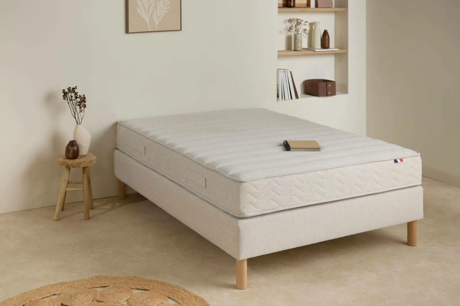 Ensembles 90 X 190 Cm|Ensembles 140 X 190 Cm>Camif Ensemble matelas et sommier Théodore - 180 x 200 cm