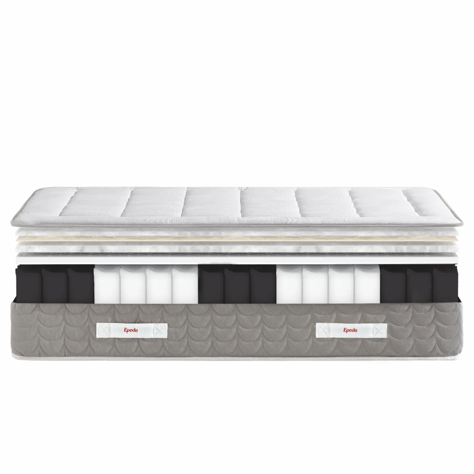 Matelas 160 X 200 Cm|Matelas 140 X 190 Cm>Camif EPEDA Matelas ressorts ensachés 27 cm Emarys - 140 x 190 cm