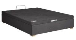 Sommiers 160 X 200 Cm|Sommiers 140 X 190 Cm>Camif EPEDA Sommier coffre 34 cm Hercule - - 140 x 190 cm Gris Béton
