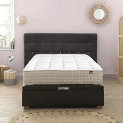 Sommiers 140 X 190 Cm|Sommiers 160 X 200 Cm>Camif EPEDA Sommier coffre 34 cm Hercule - - 90 x 200 cm Gris Béton