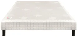 Sommiers 90 X 190 Cm|Sommiers 140 X 190 Cm>Camif EPEDA Sommier tapissier à lattes 15 cm Nature - - 120 x 190 cm Ecru