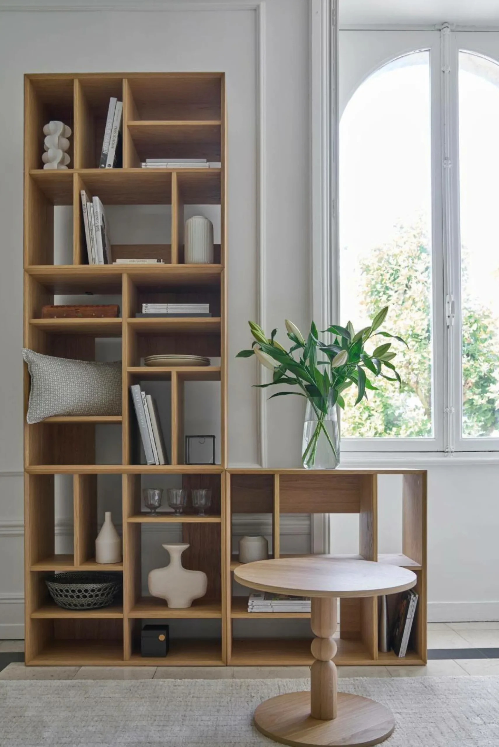 Etagères>Camif Etagère 6 modules bois Albane