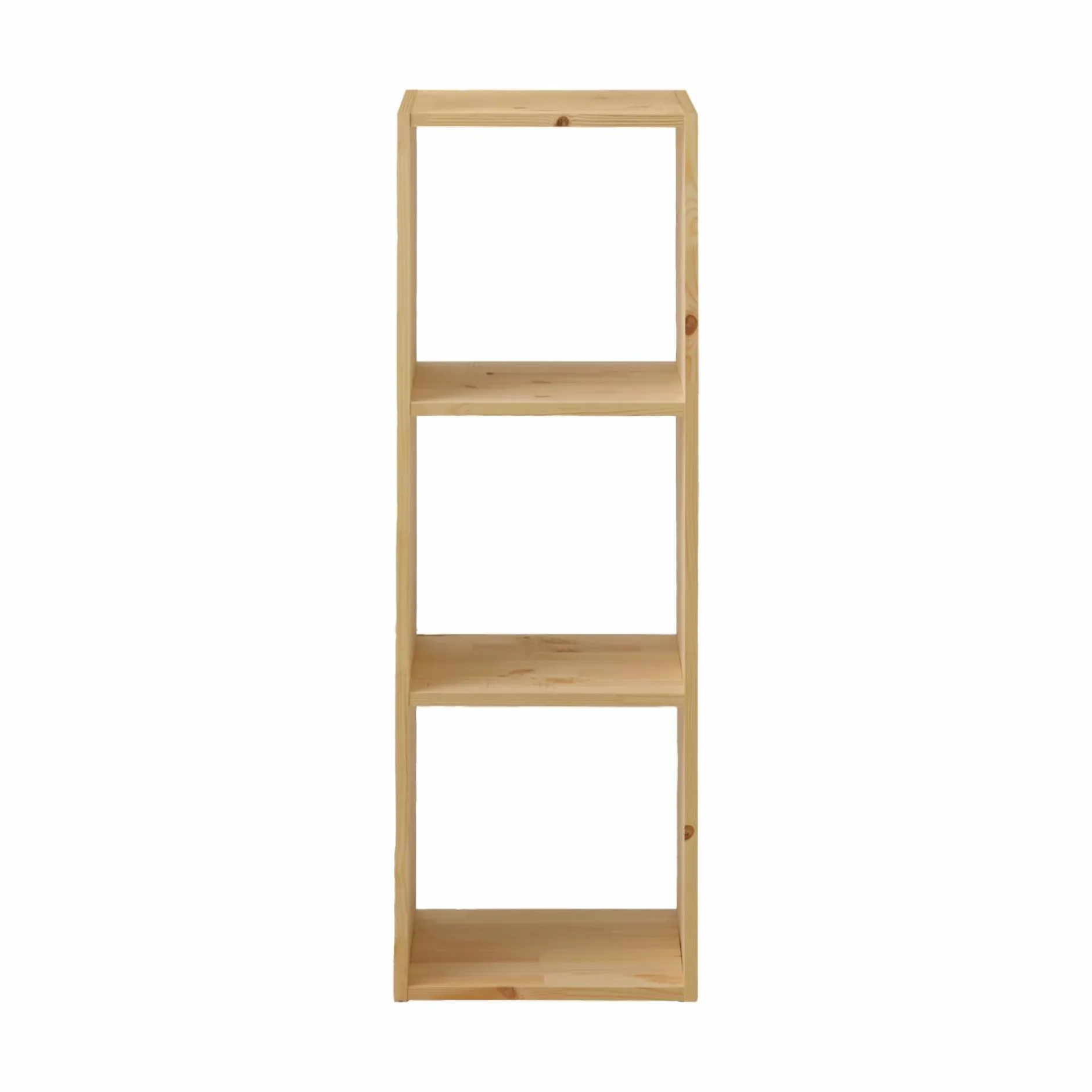 Etagères>Camif Etagère bois massif 3 cases Elio