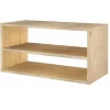 Etagères>Camif Etagère bois massif 2 cases horizontales Elio