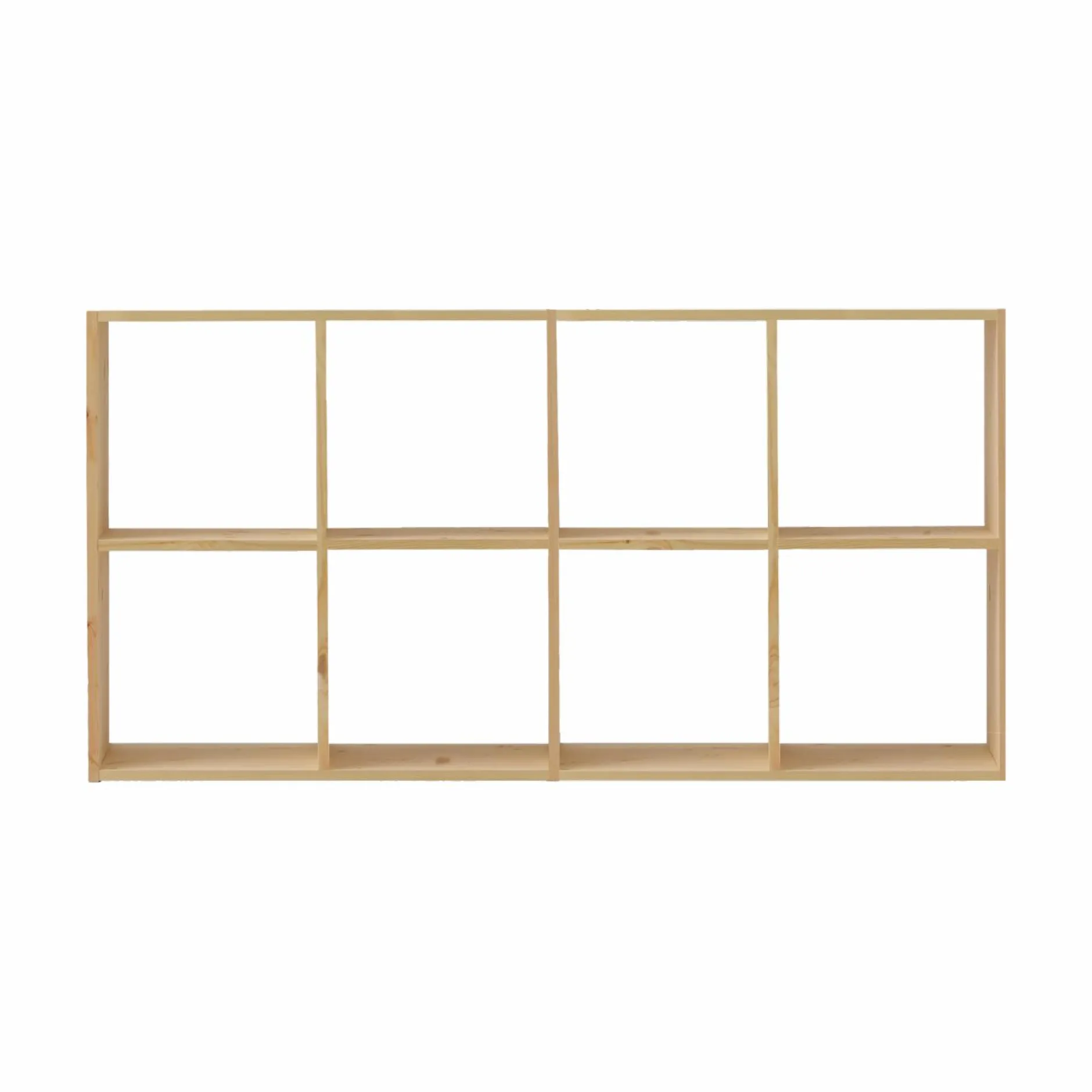 Etagères>Camif Etagère bois massif 4x2 cases Elio