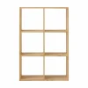 Etagères>Camif Etagère bois massif 2x3 cases Elio