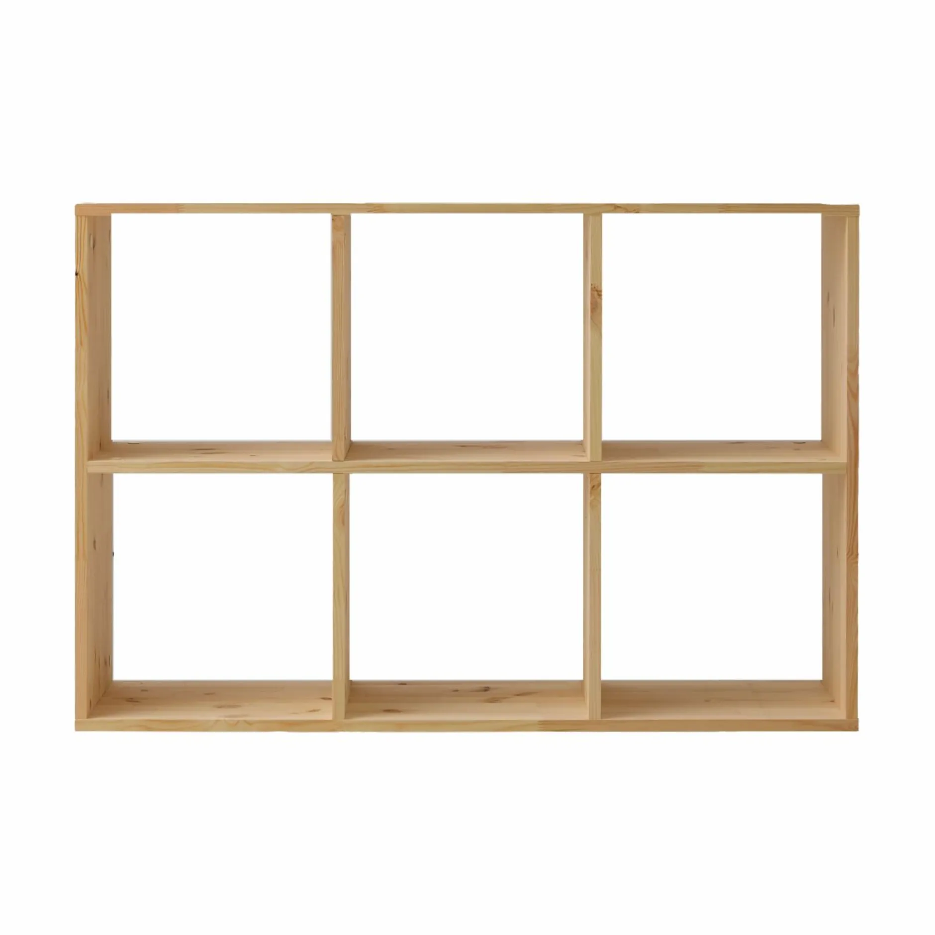 Etagères>Camif Etagère bois massif 2x3 cases Elio