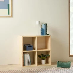 Etagères>Camif Etagère bois massif 2x2 cases Elio