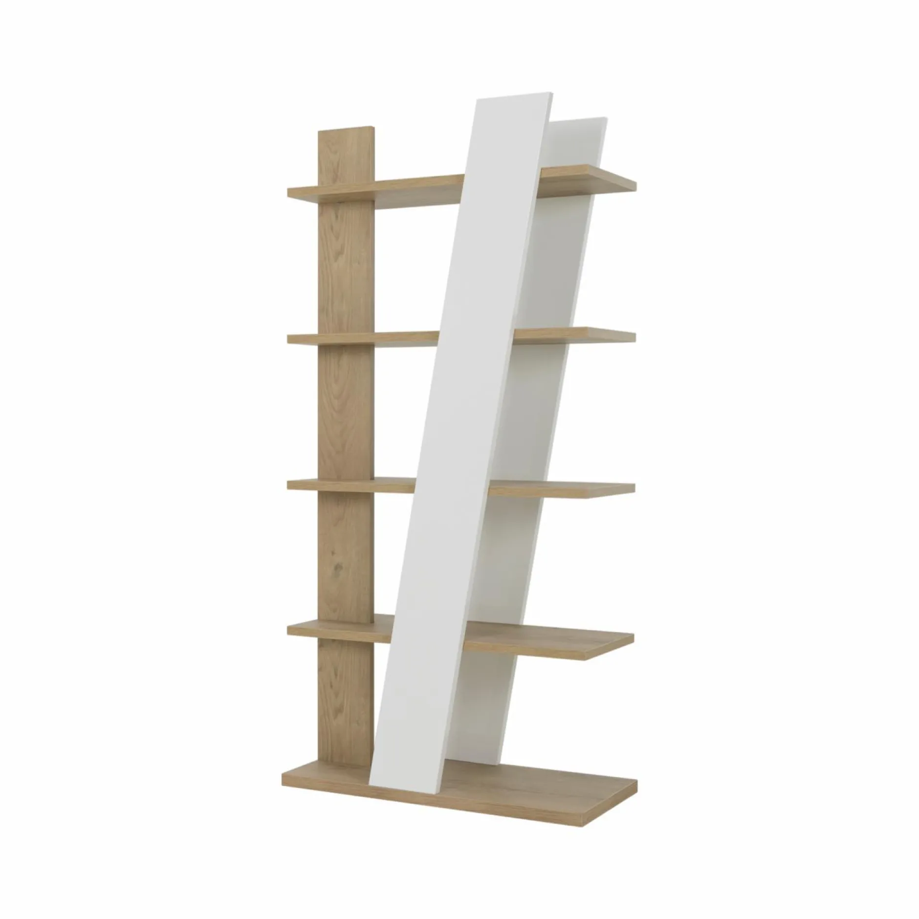 Etagères>Camif Etagère décor bois et blanc Gustave