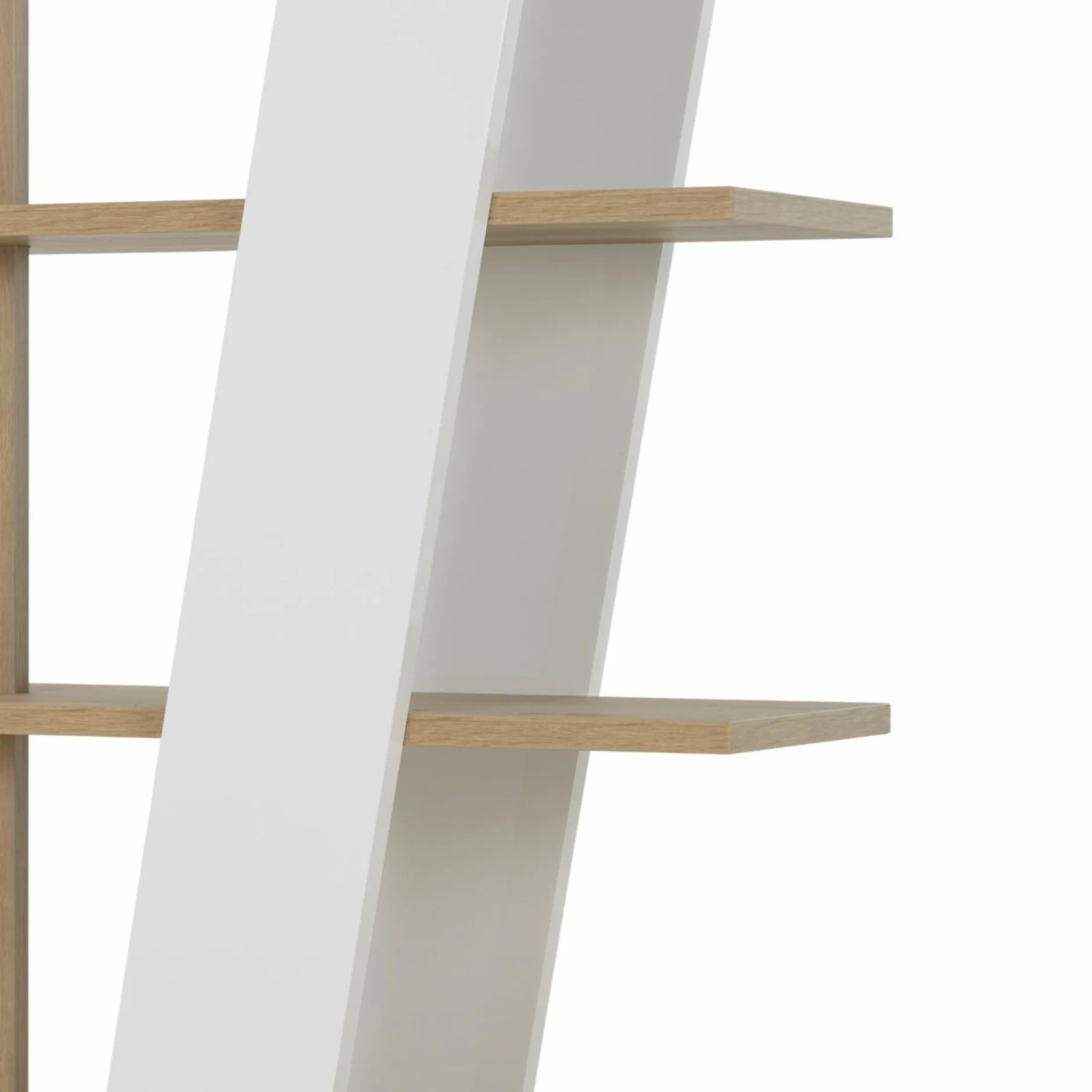 Etagères>Camif Etagère décor bois et blanc Gustave