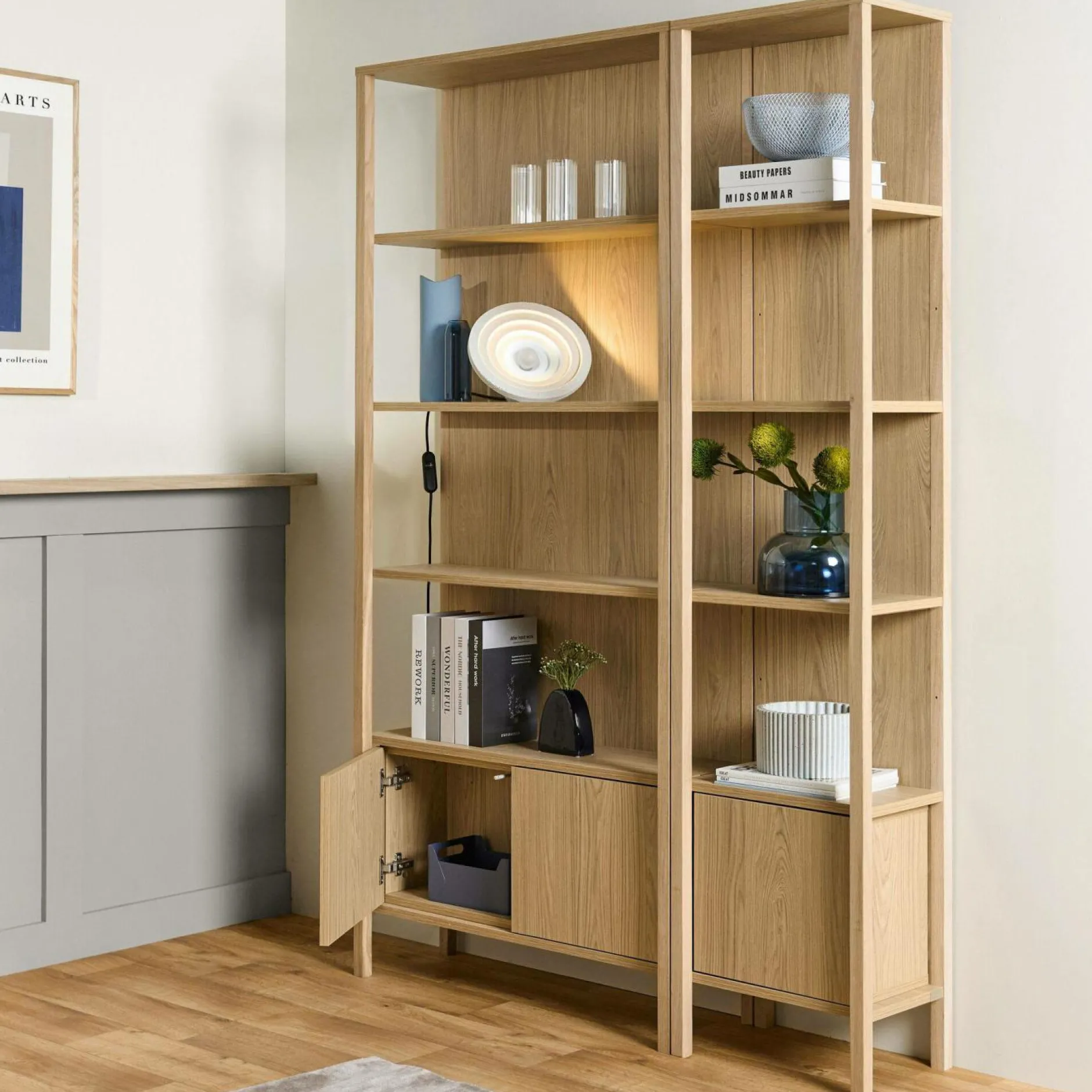 Bibliothèques>Camif Etagère décor bois L90cm Simon