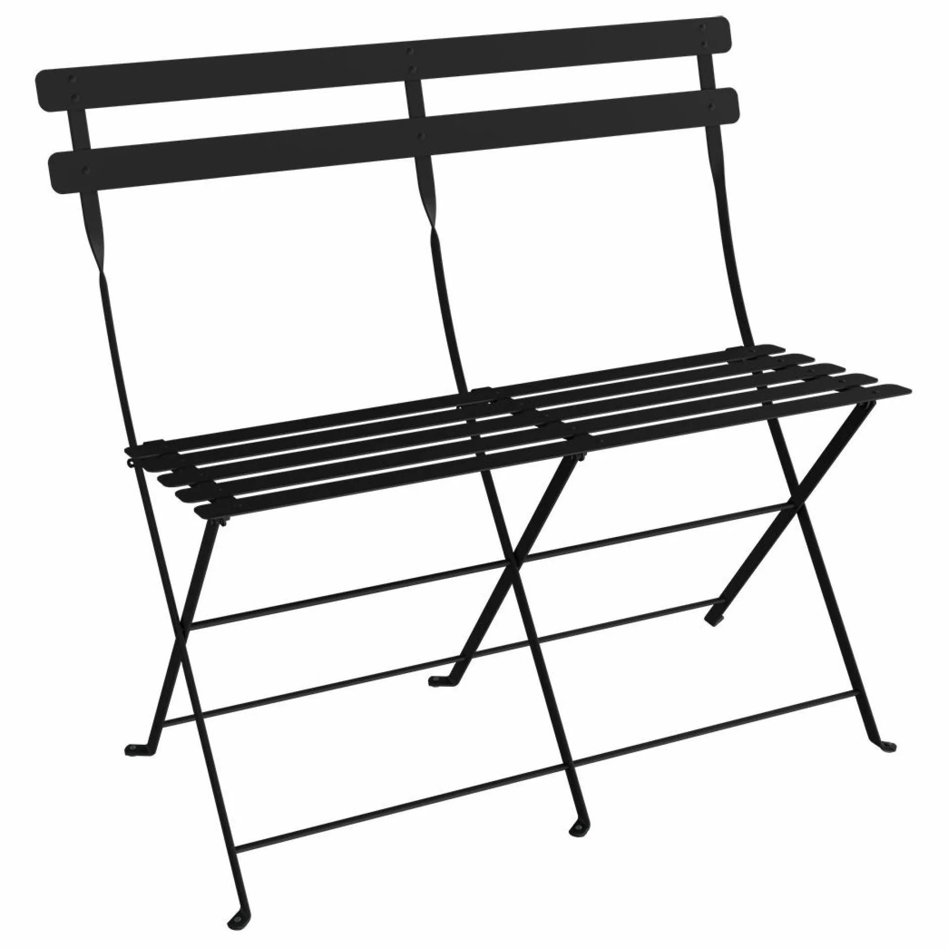 Canapés Et Fauteuils De Jardin>Camif FERMOB Banquette Pliante 2 Places Bistro en Acier - Réglisse