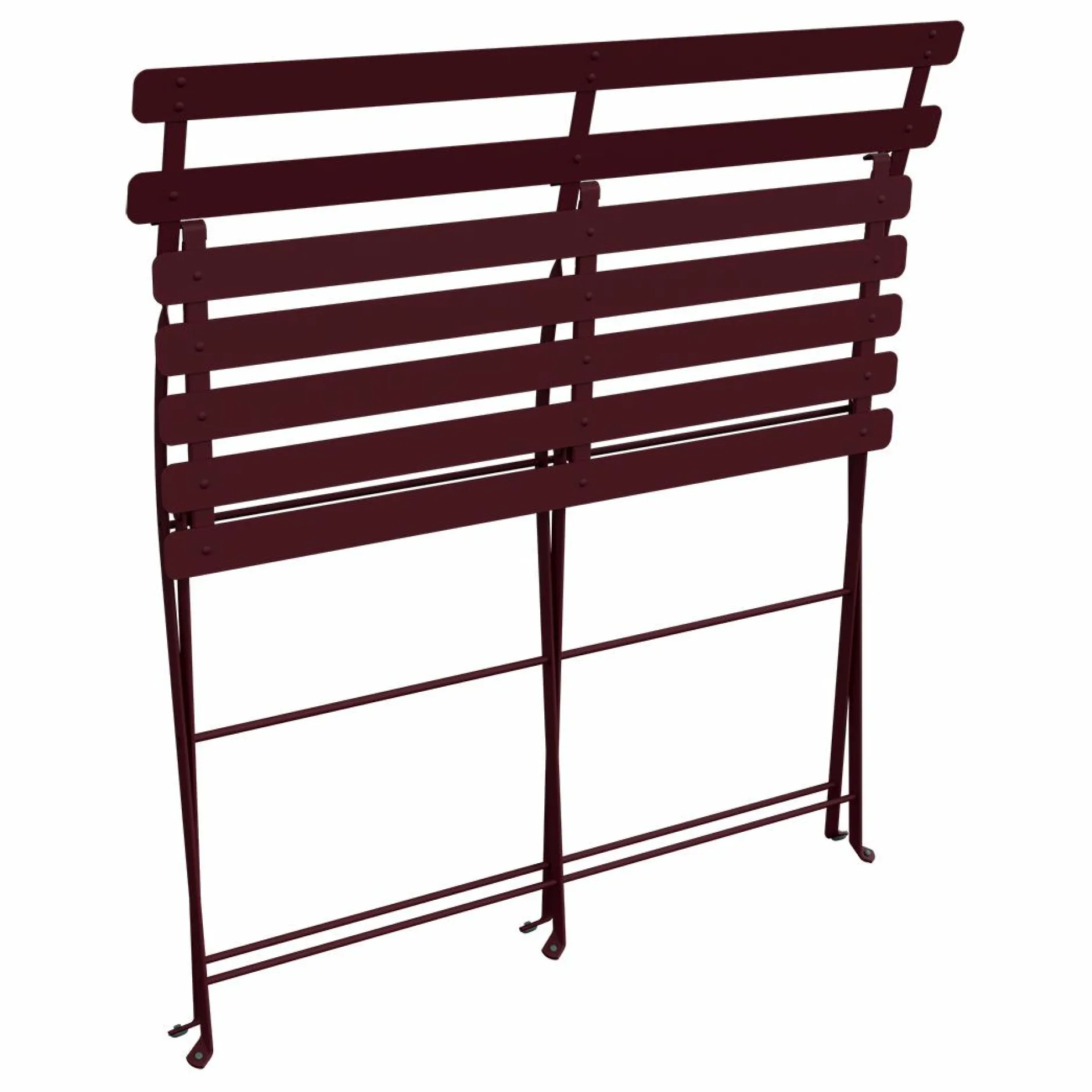 Canapés Et Fauteuils De Jardin>Camif FERMOB Banquette Pliante 2 Places Bistro en Acier - Cerise Noire