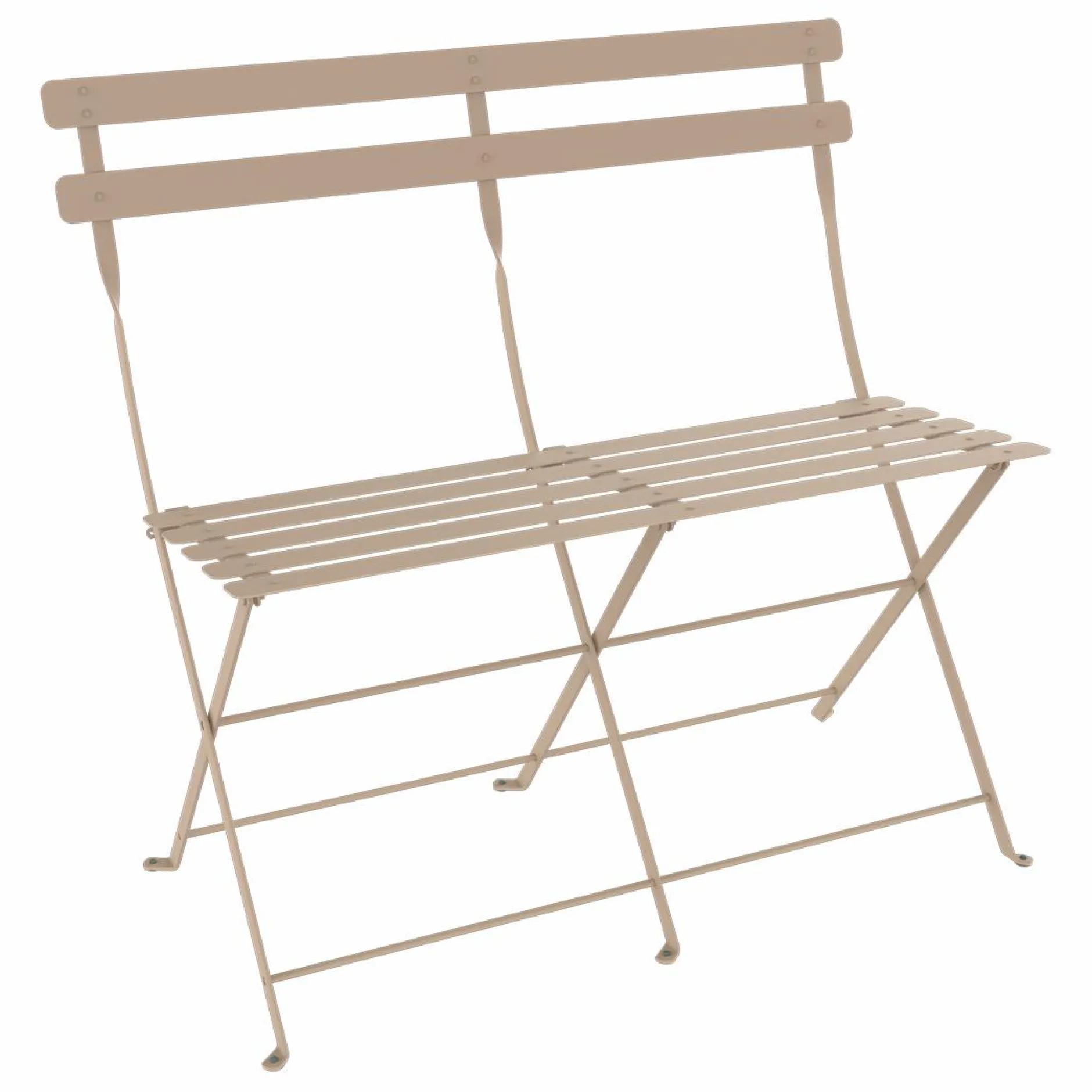 Canapés Et Fauteuils De Jardin>Camif FERMOB Banquette Pliante 2 Places Bistro en Acier - Muscade