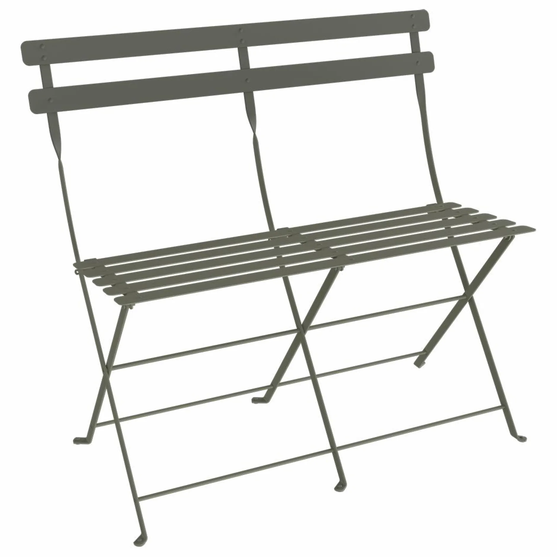 Canapés Et Fauteuils De Jardin>Camif FERMOB Banquette Pliante 2 Places Bistro en Acier - Romarin