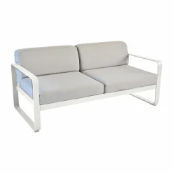 Canapés Et Fauteuils De Jardin>Camif FERMOB Canapé 2 Places Bellevie Gris Flanelle en Aluminium - Gris Argile