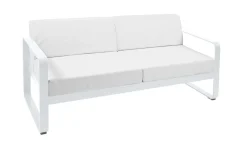 Canapés Et Fauteuils De Jardin>Camif FERMOB Canapé 2 Places Bellevie Grisé en Aluminium - Blanc