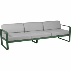 Canapés Et Fauteuils De Jardin>Camif FERMOB Canapé 3 Places Bellevie Gris Flanelle en Aluminium - Cèdre