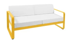 Canapés Et Fauteuils De Jardin>Camif FERMOB Canapé 2 Places Bellevie Blanc Grisé en Aluminium - Miel Texturé