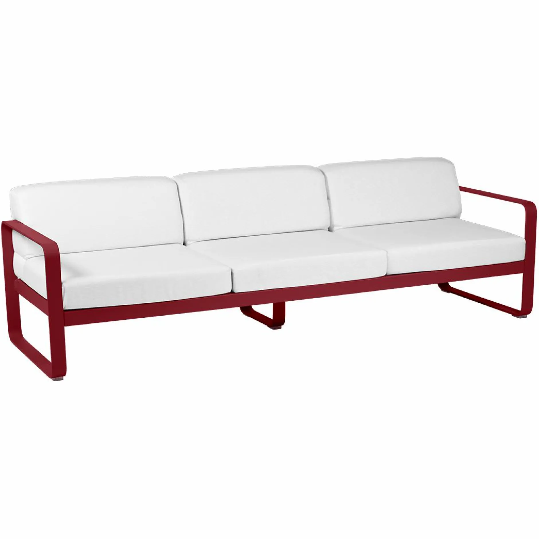 Canapés Et Fauteuils De Jardin>Camif FERMOB Canapé 3 Places Bellevie Blanc Grisé en Aluminium - Piment