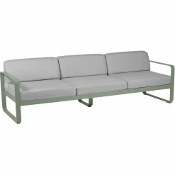 Canapés Et Fauteuils De Jardin>Camif FERMOB Canapé 3 Places Bellevie Gris Flanelle en Aluminium - Cactus
